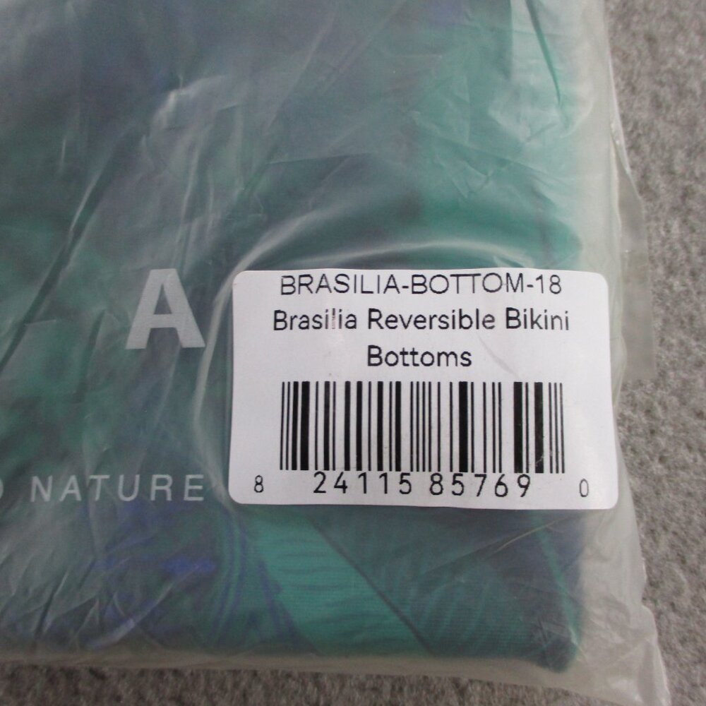 BAIIA Brasilia Reversible Bikini Bottoms Womens 18 Green Swimming Beach NWT - Picture 3 of 5